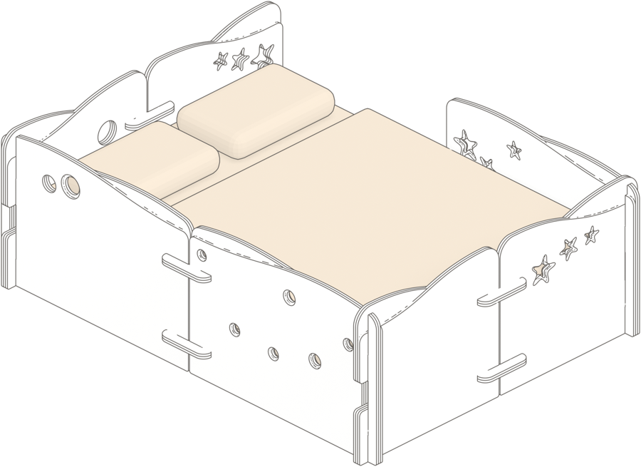 Double bedwrapper model